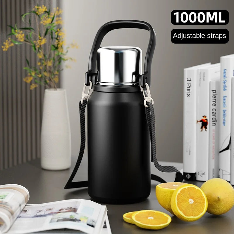 New large-capacity stainless steel insulated water cup outdoor sports food-grade insulated kettle